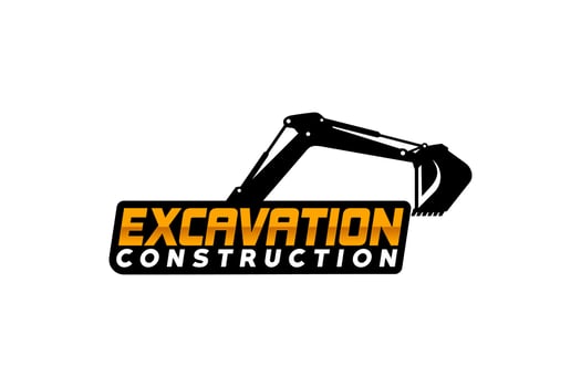 Excavator heavy equipment construction vector. vector