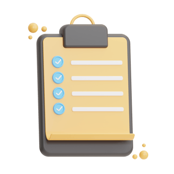 checklist approved illustration 3d png