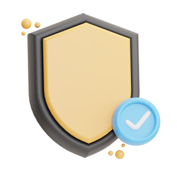 secure approved illustration 3d png