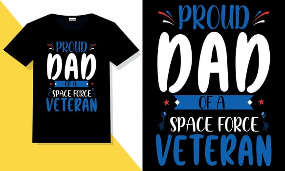 Trendy veteran t shirt design vector