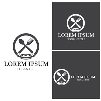 Restaurant icon logo vector template