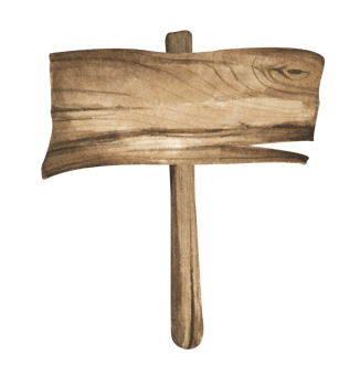 Watercolor Wooden signboards, empty Blank, wood banners, planks, board. Signs for messages for pathfinding. Illustration with space for text. png