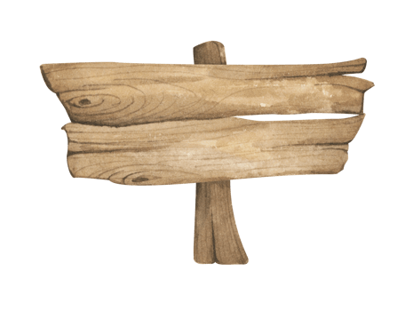 Watercolor Wooden signboards, empty Blank, wood banners, planks, board. Signs for messages for pathfinding. Illustration with space for text. png