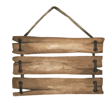 Watercolor Wooden signboards, empty Blank, wood banners, planks, board. Signs for messages for pathfinding. Illustration with space for text. png