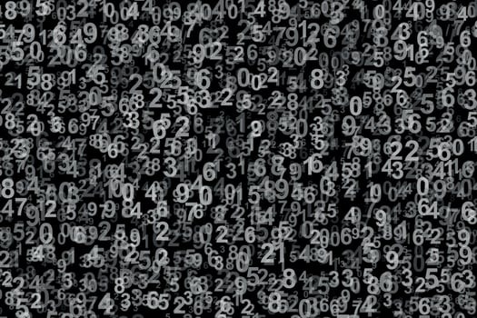Abstract Background with Numbers. . Vector illustration
