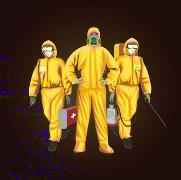 Three Forensic Doctors Investigating a Chase vector