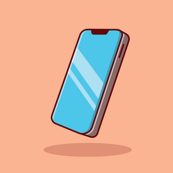 phone cartoon illustration vector