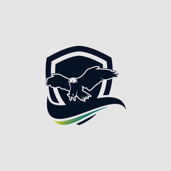 Eagle illustration logo design templates Premium Vector