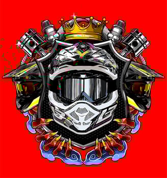 helmet with shield vector template