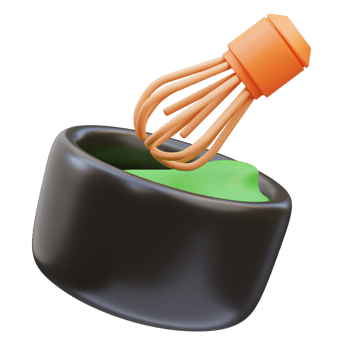 Japanese Icon, Green tea 3d Illustration png
