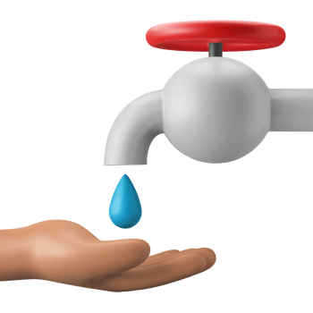 wudu islamic prayer ablution ritual 3d icon illustration png