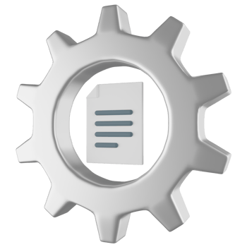 Content Management 3D Illustration png
