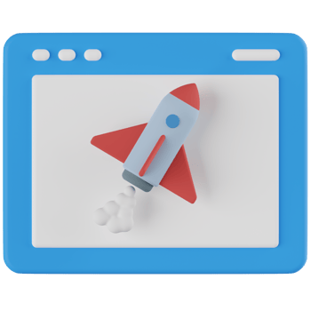 Web Startup 3D Illustration png