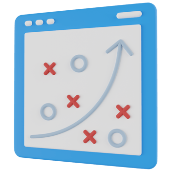 Strategic Plan 3D Illustration png