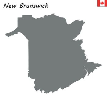 map province of Canada vector