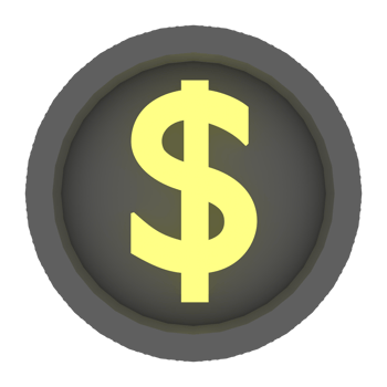 3D Render Coin Front View png