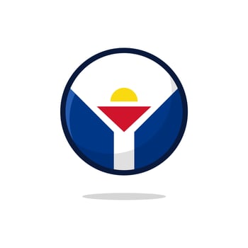 Saint Martin Flag Icon vector