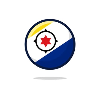 Bonaire Flag Icon vector