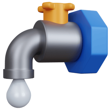 3d rendering water faucet isolated png