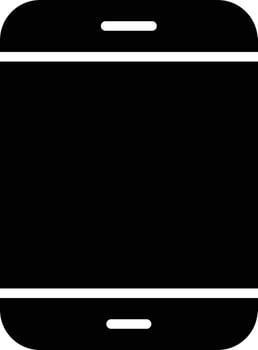 Mobile Glyph Icon vector