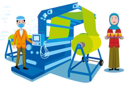 Set of professions characters and objects in flat design style vector