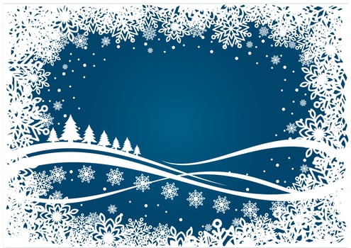 Winter christmas background vector