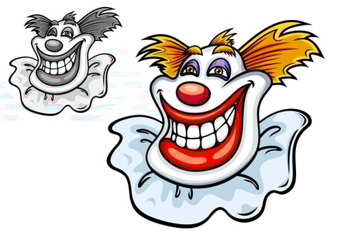 Old circus clown vector