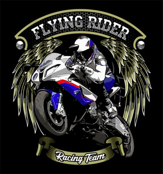 motorcycle vector template