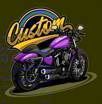 motorcycle vector template