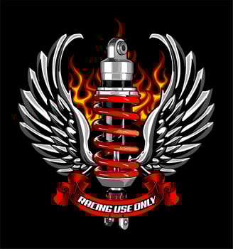 shockbreaker motorcycle vector