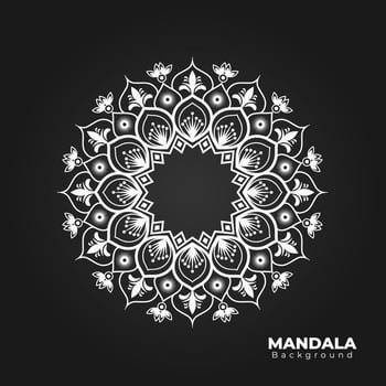 Mandala Background Design vector