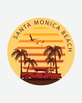 California Summer Design vector