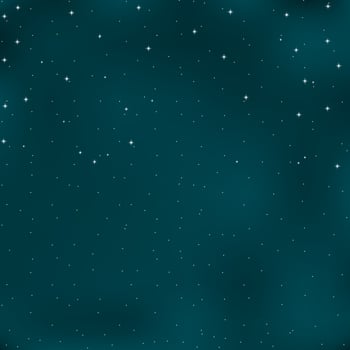 Christmas blue background with stars and snow . Vector illustration