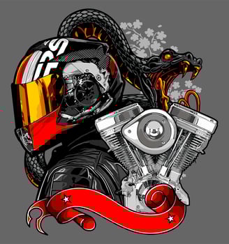 biker vector template