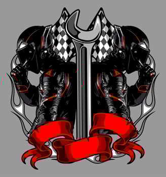 biker vector template