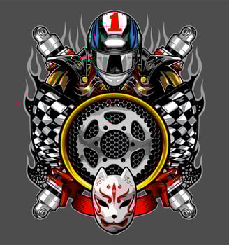 biker vector template