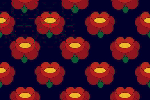 Floral Hungarian polish Moravian folk ethnic seamless pattern design. Aztec fabric carpet boho mandalas textile decor wallpaper. Tribal native motif flower traditional embroidery vector