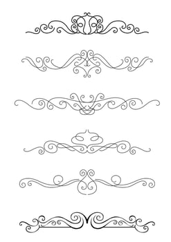 Borders and dividers vector