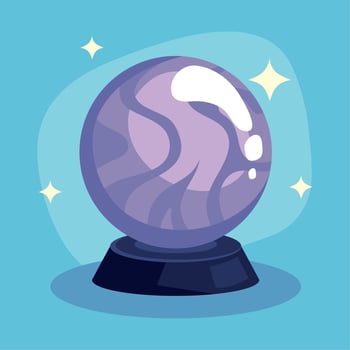 magic sphere divinacion vector