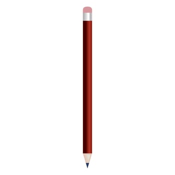 red pencil branding mockup vector