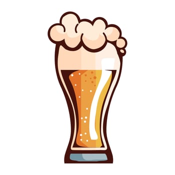 beer glass drink vector