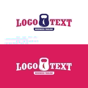 Gym logo design template for business vector
