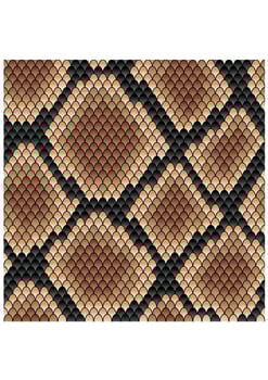 Brown snake seamless pattern vector