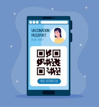 covid19 vaccination passport vector
