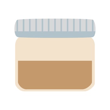 pot with butter vector