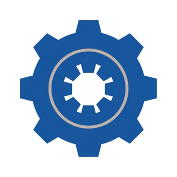 blue gear machine vector