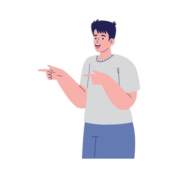 happy young man vector