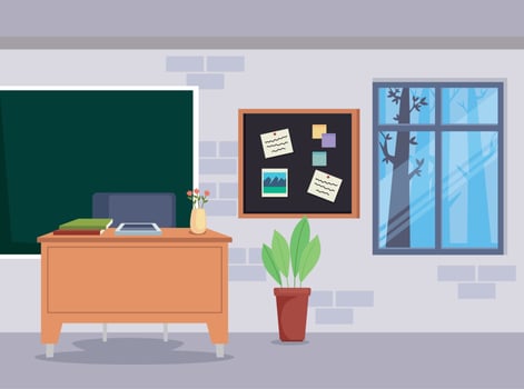 classroom school indoor place vector