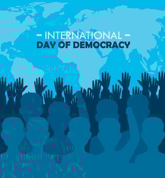 international day of democracy vector