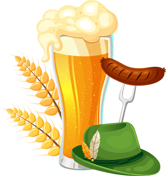 Delicate Oktoberfest elements png